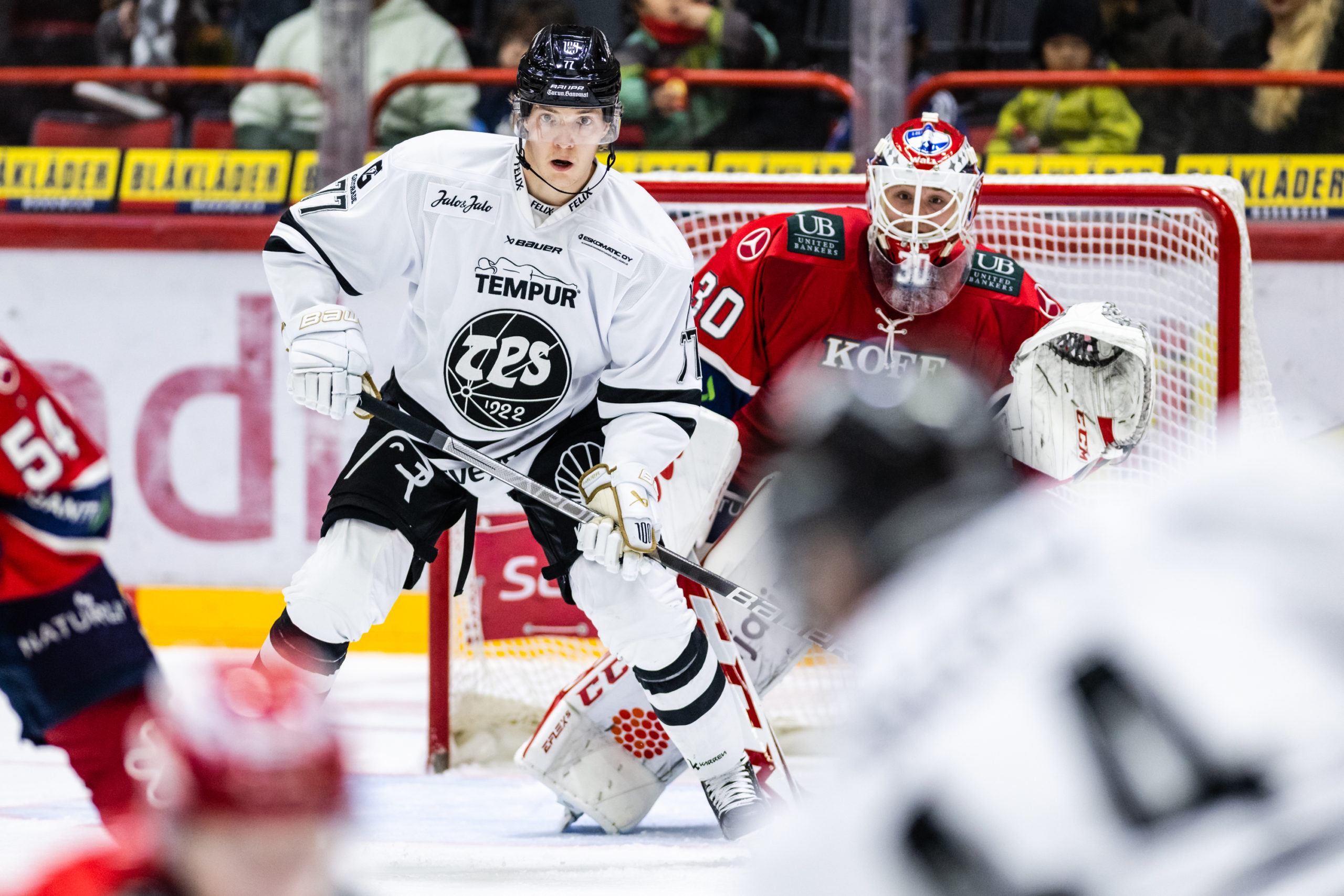 Liigan runkosarjaottelussa HIFK - TPS, Helsingin jäähallissa, 1. lokakuuta 2022.