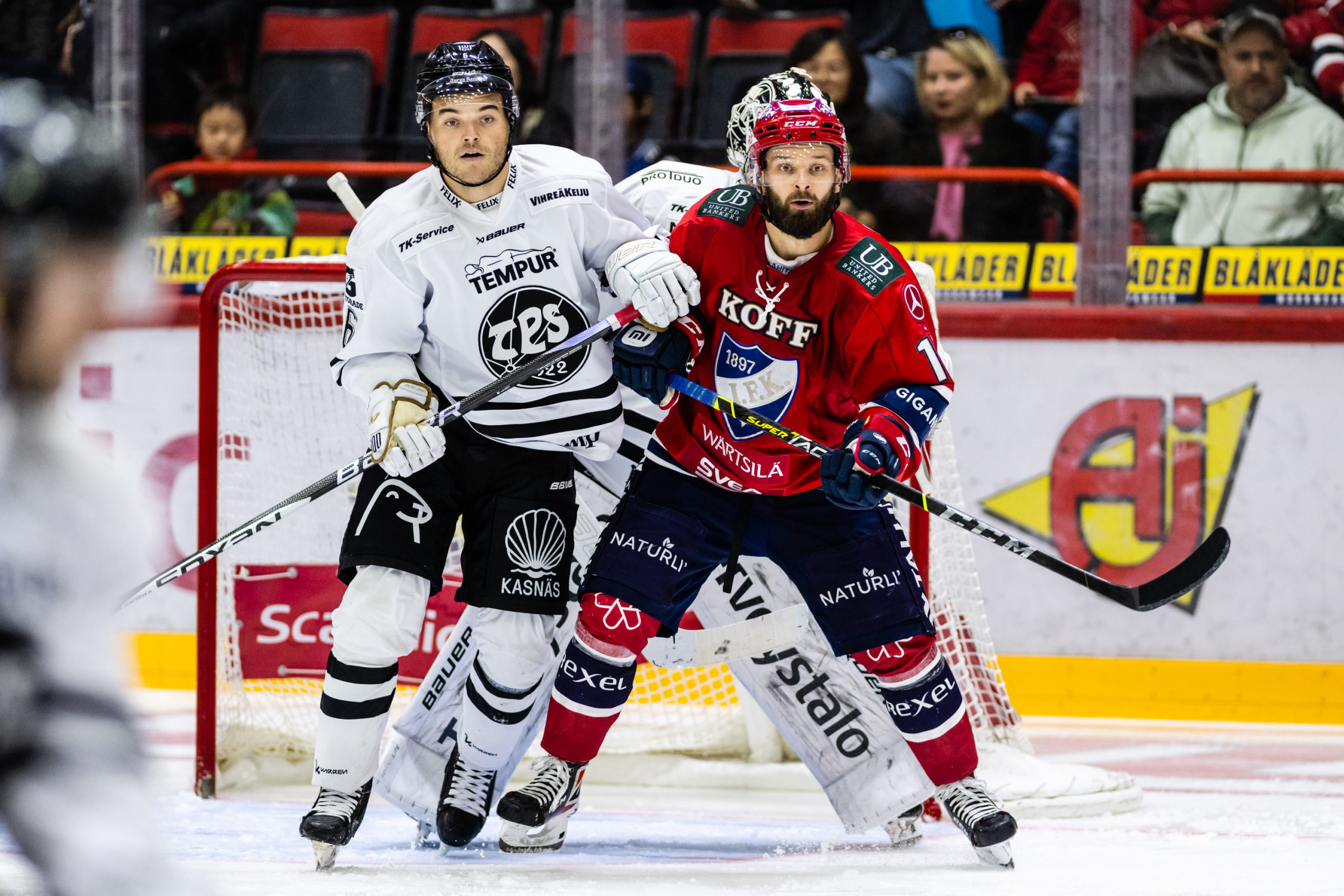 Liigan runkosarjaottelussa HIFK - TPS, Helsingin jäähallissa, 1. lokakuuta 2022.